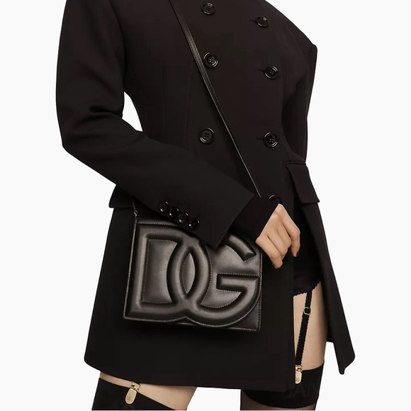 D&G leather flap crossbody bag color black - Picture 13 of 15